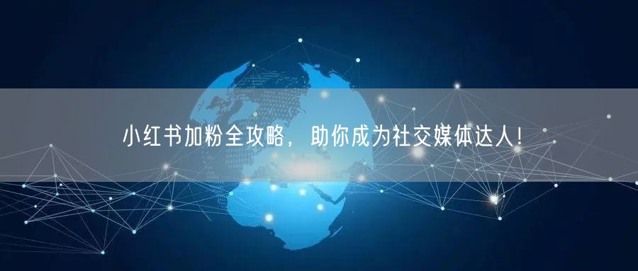 小红书加粉全攻略，助你成为社交媒体达人！